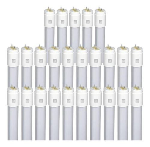 Kit 25 Lâmpada Led 18w Tubular T8 120cm 6500k Branco Frio Cor da luz Branco-frio Bivolt