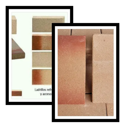 2 Tejuelas Refractarias Fara 23 X 11 X 2.2 Color P/parrillas