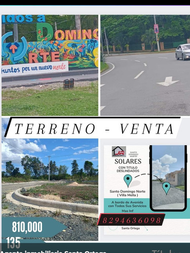 Venta De Terreno En Santo Domingo Norte X Villa Mella 