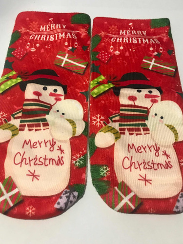 Calcetines Par De Navidad Merry Christmas Para Niña