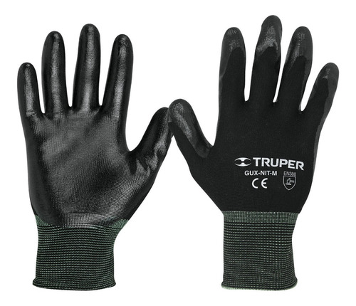 Guantes De Nylon Recubierto Con Nitrilo Mediano Truper 13294