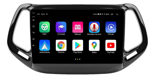 Multimidia Compass 16/20 9p Carplay Android Auto 2/32gb