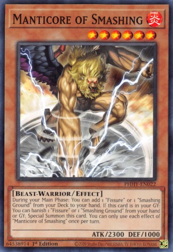 Manticore Of Smashing (phhy-sp022) Yu-gi-oh!