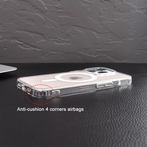 Imagen 3 de 10 de Carcasa Para iPhone 14 Pro Transparente Tpu Con Magsafe