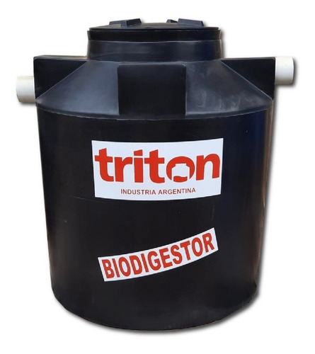 Tanque Biodigestor 5 Personas Flujo Continuo 550 Lts E Color Negro