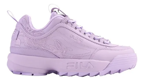 Tenis Fila Disruptor Lila Blanco En Caja | Meses sin intereses