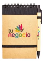 Comprar 10 Anotadores Ecologicos Eco Boligrafo Lapicera Logo Color