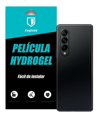 Imagem 2 de 9 de Película Galaxy Z Fold 3 Kingshield Hydrogel (tela & Verso)