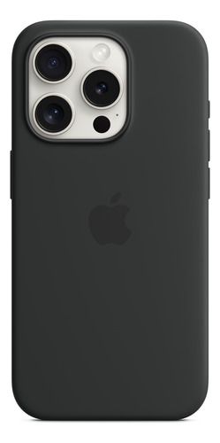 Apple - Funda Silicona Iphone 14 Pro Max Negro Lisa