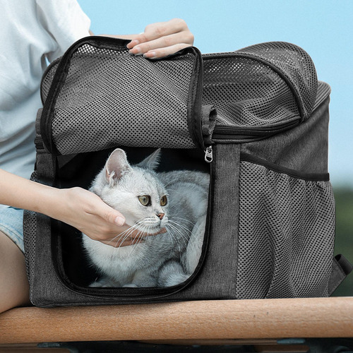 Mochila Para Mascotas, Cesta Para Bicicleta Para Perros, 2