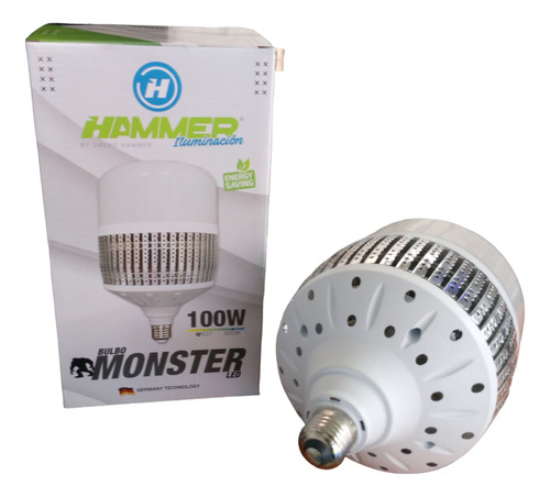 Lampara Bombillo Led Bulbo Monster 100w E27 E40 6500k Hammer