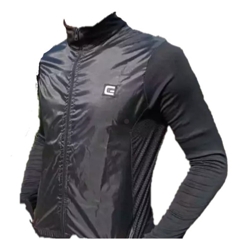 Campera Ciclismo Genetix Rompeviento C/ Friza Unisex