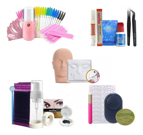 Kit Top Para Curso E Profissionais Iniciante Extensão Cílios