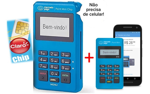 Máquina Point Mini Chip E Wi-fi + Mini D150 E Frete Grátis !