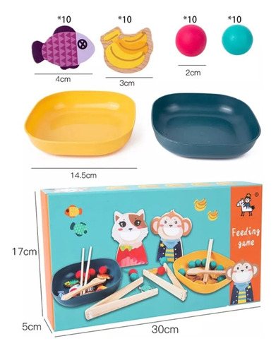 Juego Didáctico Estimulación Motricidad Fina Para Niños