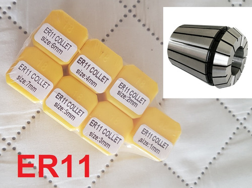 Er11 Collet Set, 10pcs . Cnc Pinza Collet Para Husillo
