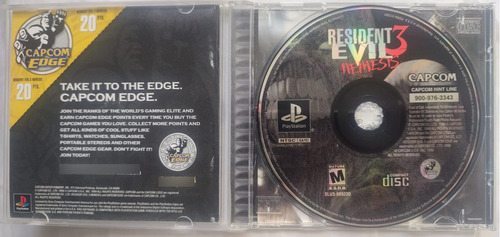 Resident Evil 3 Nemesis Original Playstation 1 (Usado)