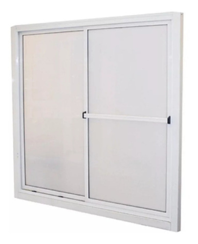 Imagen 1 de 9 de Mampara Para Baño Corrediza De Aluminio Y Acrilico 1x0,50