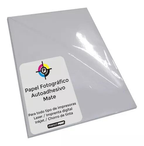 Papel Autoadhesivo Oficio 20 Hojas 80 Grs Mate Inkjet Láser