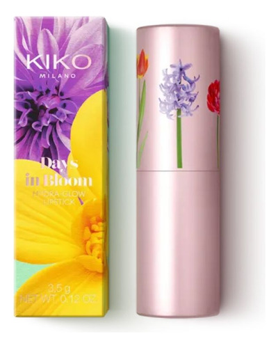 Batom Hydra Glow Days In Bloom Kiko Milano 03 Coral Mood