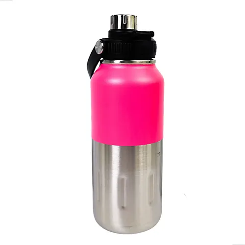 Garrafa Térmica Inox 1 Litro Squeeze Com Alça Academia