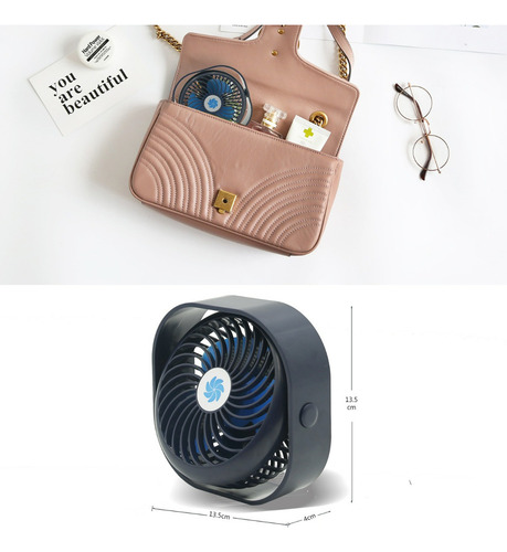 Ventilador De Escritorio Recargable Mini Ventilador Portátil