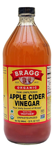 Bragg - Vinagre De Sidra De Manzana Organico Con La Madre, P