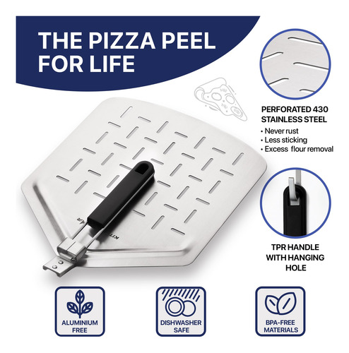 Kit De Preparación De Pizza Cuchillo Y Cáscara