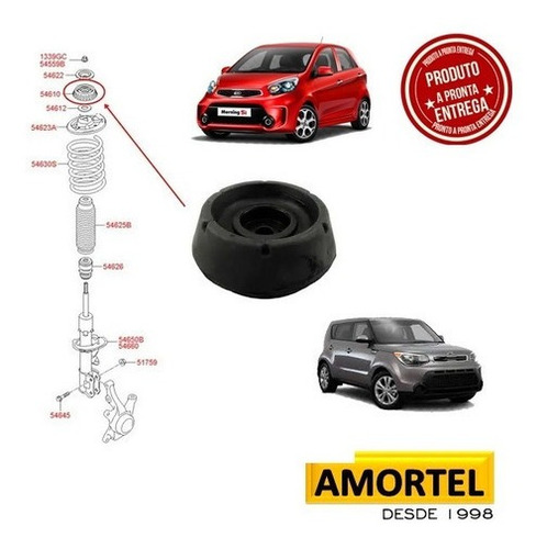 Kit Amortecedor Dianteiro Kia Picanto/soul 06/2015