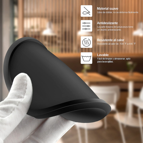 Posavasos De Silicona Antideslizante 8 Piezas Con Soporte
