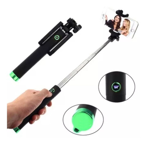 Pau De Selfie Bastão Monopod Universal Retrátil C/disparador