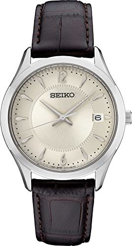 Seiko Esencial Ss - Esfera De Crema Para Hombre, Sonrosado,