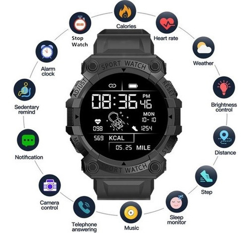 Smartwatch Ultra Mini Hw68 Cor da caixa Preto Cor da pulseira Cinza Cor do bisel Preto Desenho da pulseira Lisa