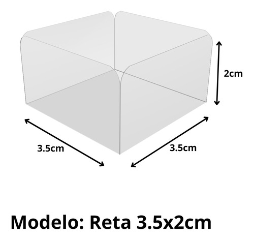 3.000 Forminhas Acetato Transparente 4 Pétalas P/ Docinho