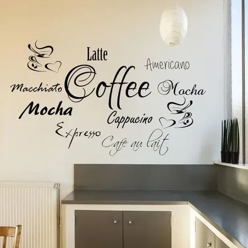 Vinil Decorativo Para Cafeteria Con Café 1.50 Mt D Largo | Meses sin ...