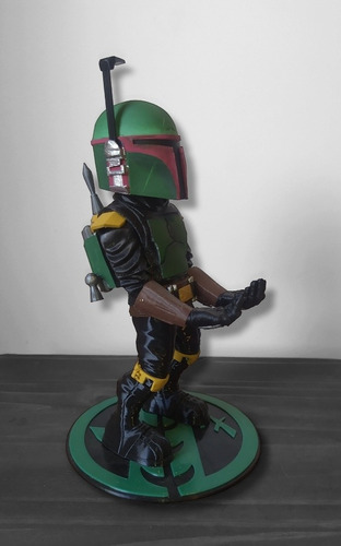 Soporte Celular Y Joystick Boba Fett Star Wars Mandalorian