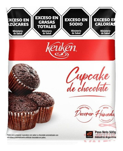 Premezcla Para Preparar Cupcake Sabor Chocolate Keuken 500g