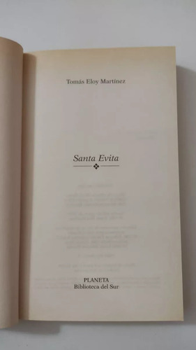 Santa Evita - Tomás Eloy Martinez (Usado)