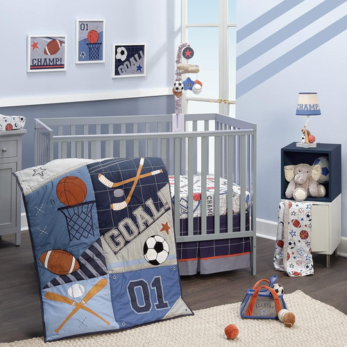 Lambs & Ivy Baby Sports Juego De Cama De Cuna Para Bebés De 