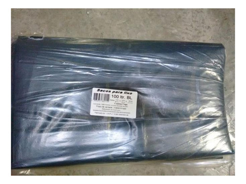 10kg Saco De Lixo 100lts Boca Larga Super Reforçado 15micras