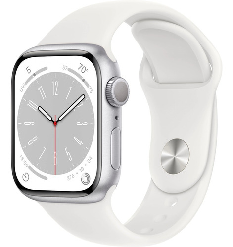 Imagen 1 de 8 de Reloj Apple Watch Series 8 41mm Gps Silver Salud Y Deporte