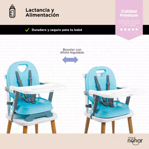 Silla Comer Bebe 3 En 1 Booster De Mesa Alta Baja Love 660