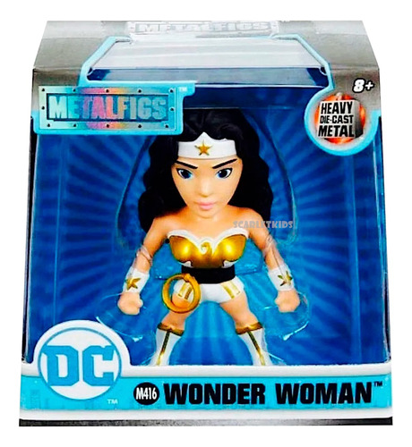 Wonder Woman Figura Metals 6.5 Cm Die Cast Dc Jada Scarlet