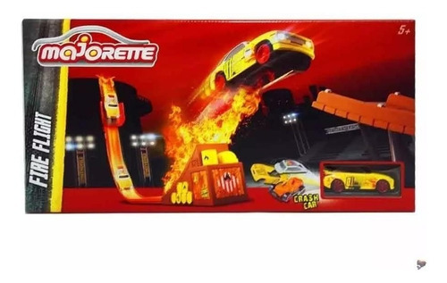 Majorette Pista Stuntheroes Fire Fligh Rre Mjt58013 Delmy Color Rojo