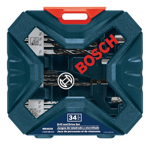 Set De Brocas 34 Pzas Bosch X-line