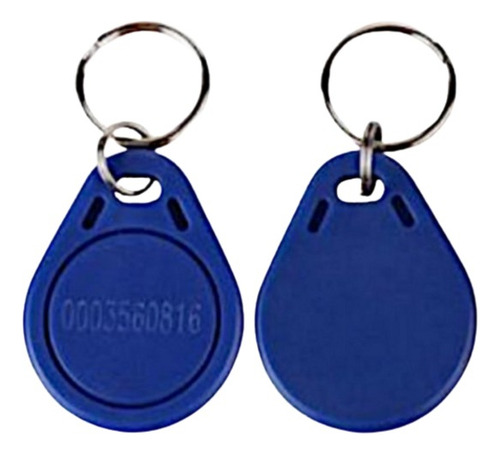 Llavero De Proximidad Rfid Azul 125 Khz Doorman 10 Pz