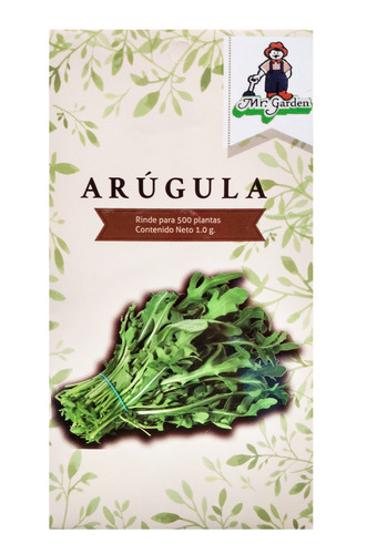 Semillas De Arugula Rucola Rúcula Rúgula 1g Rinde 500 Planta