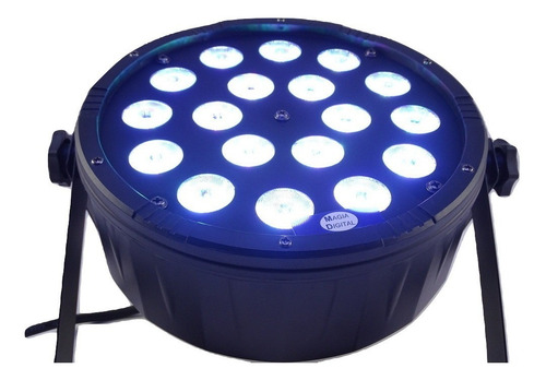 Imagen 3 de 7 de Luz Cañon Led Steelpro 518-3par 18leds 5watts Rgb Dmx512