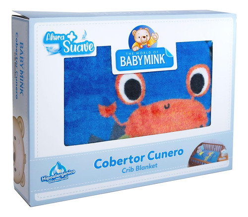 Baby Mink Cobertor Cunero Estampado Cocodrilo Bebé 100 X 130 Diseño De La Tela Color