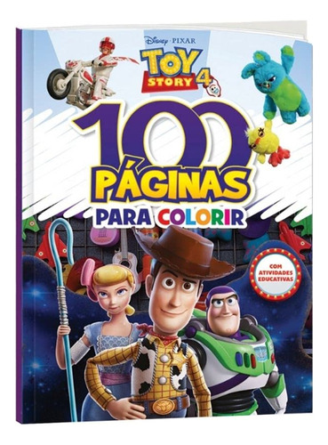 Libro 100 Paginas Para Colorir Toy Story 4 De Disney Rideel